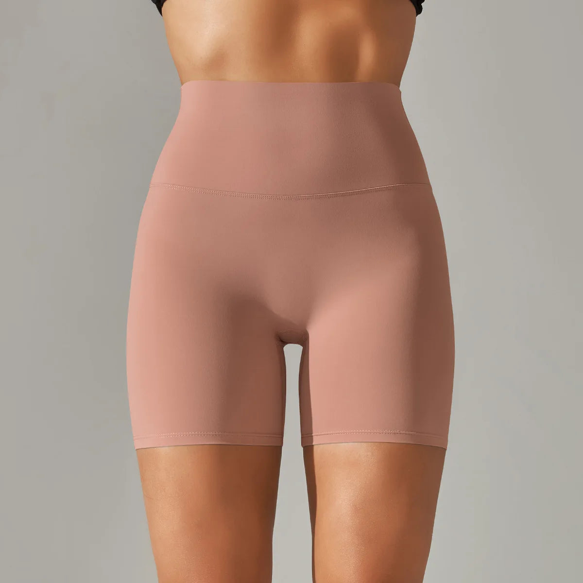 High-Waist Yoga Shorts – Seamless Nylon-Spandex Activewear for Women - Willen