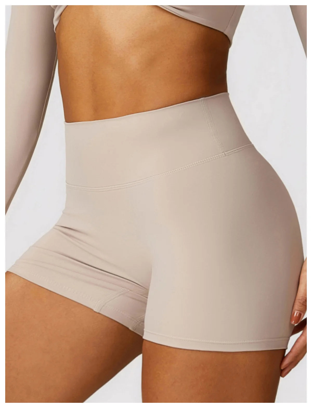 High-Waist Seamless Yoga Shorts – Breathable Stretch Fit for Active Comfort - Willen