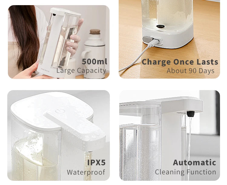 Automatic Foam Soap Dispenser – Infrared Sensor, USB Rechargeable - Willen