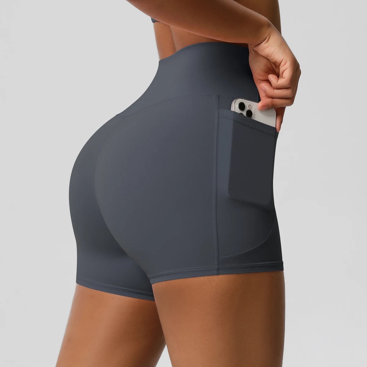 High-Waist Cycling & Gym Shorts – Quick-Dry Fabric with Pockets - Willen