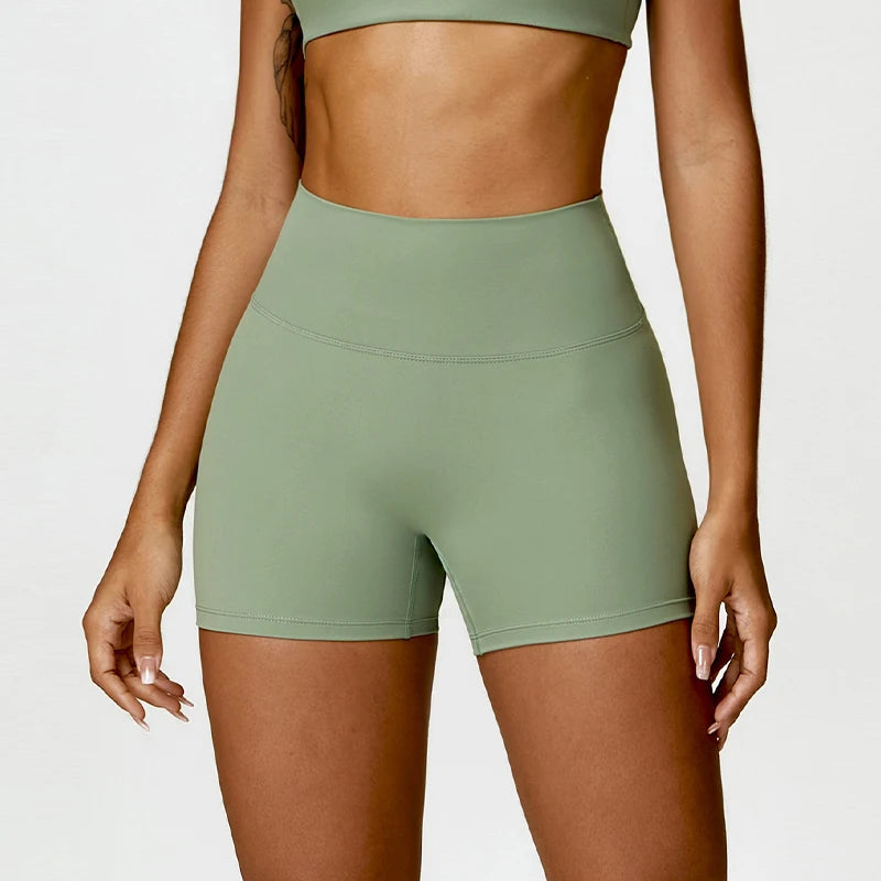 High-Waist Seamless Yoga Shorts – Breathable Stretch Fit for Active Comfort - Willen