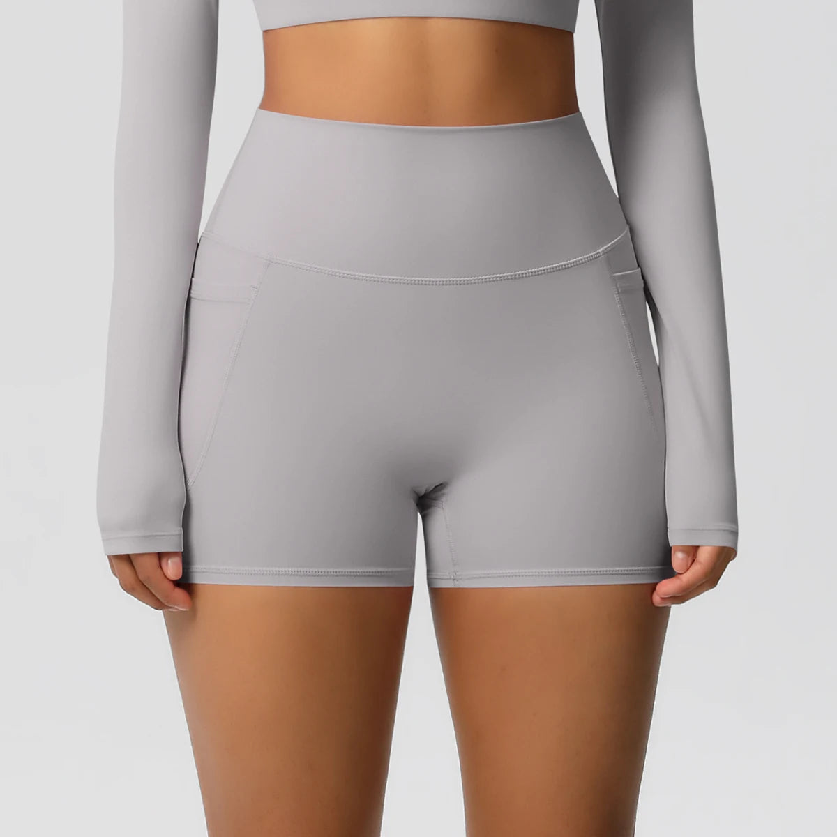 High-Waist Cycling & Gym Shorts – Quick-Dry Fabric with Pockets - Willen