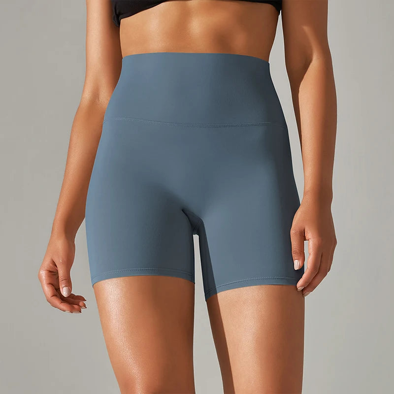 High-Waist Yoga Shorts – Seamless Nylon-Spandex Activewear for Women - Willen