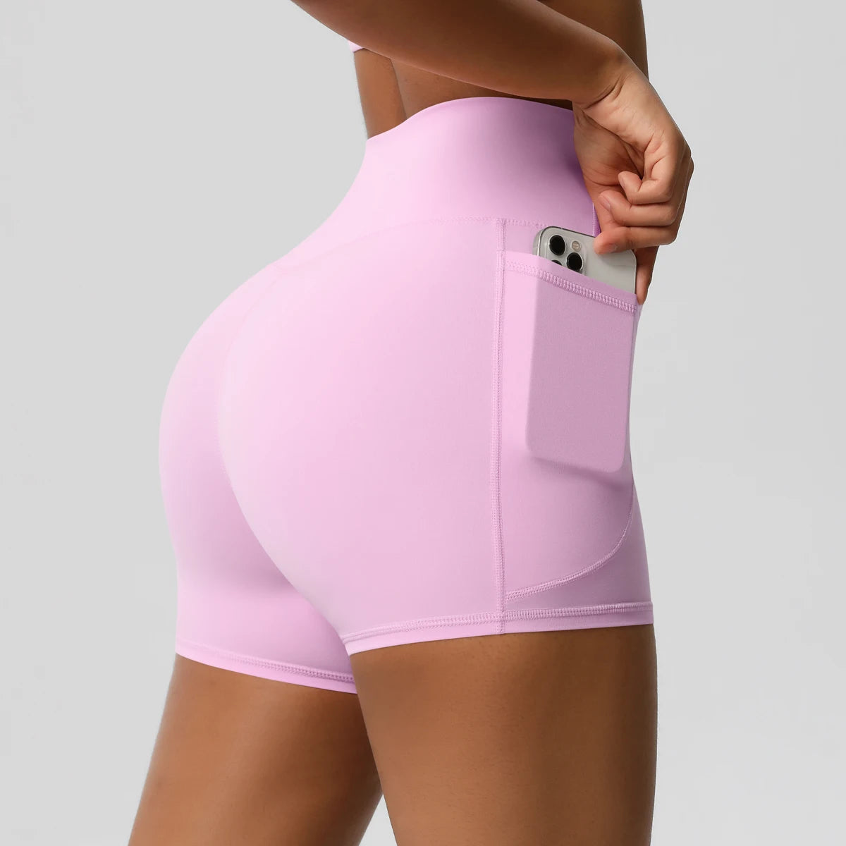 High-Waist Cycling & Gym Shorts – Quick-Dry Fabric with Pockets - Willen