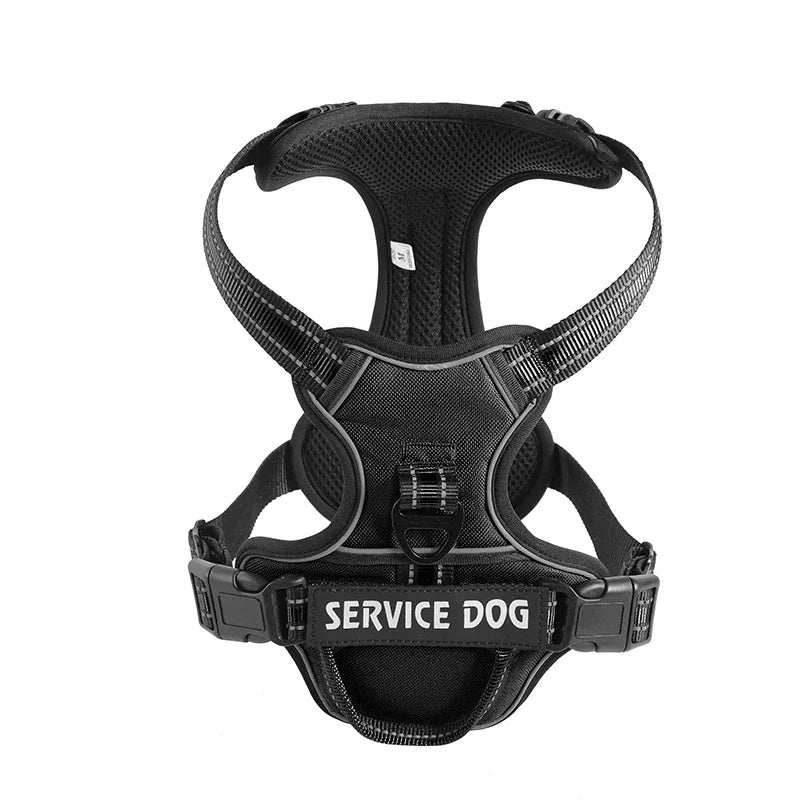 Reflective Adjustable Dog Harness – Breathable, Padded, with Custom Patch - Willen