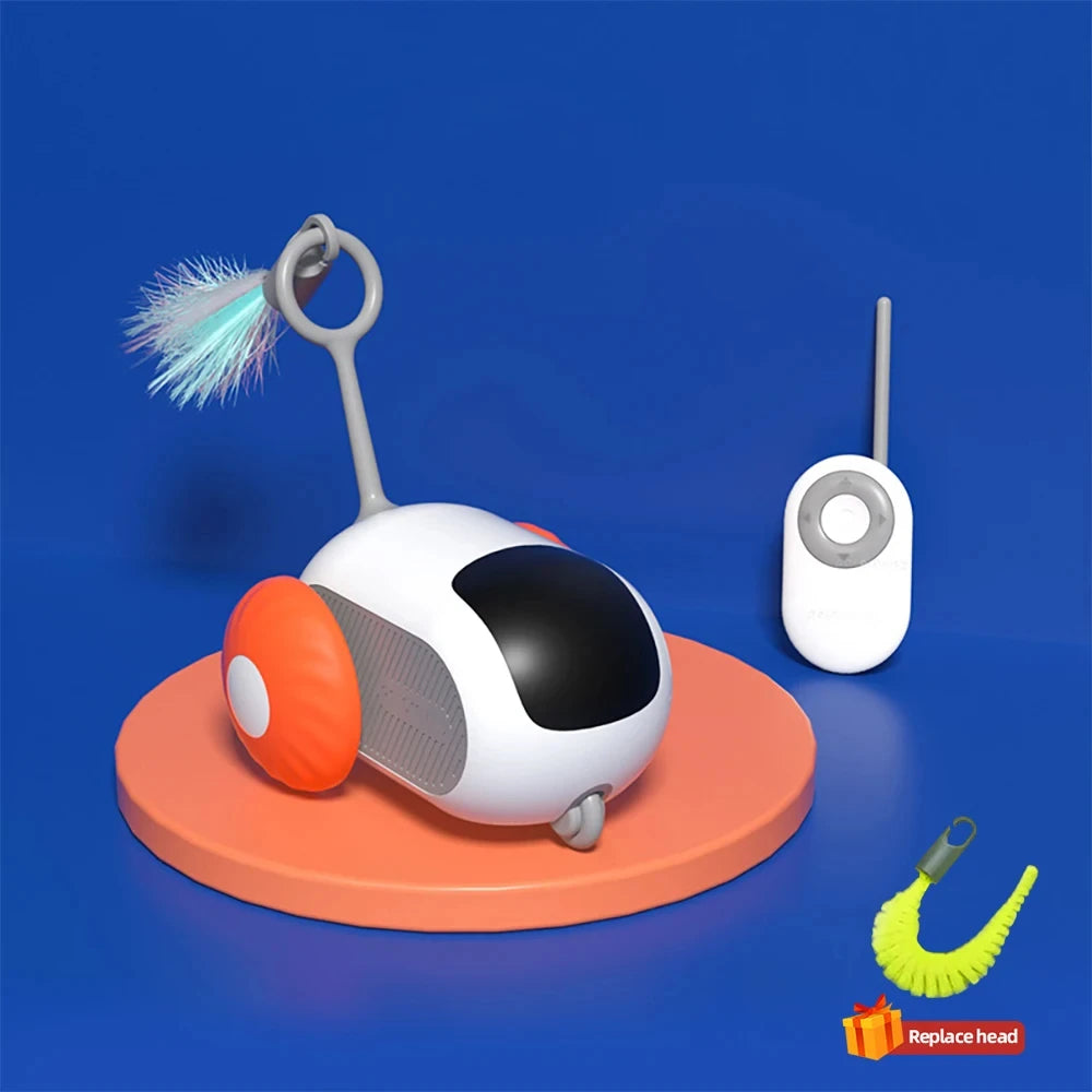 PawRacer Smart Chase Toy – Interactive Electronic Cat Toy with Remote & Obstacle Avoidance - Willen
