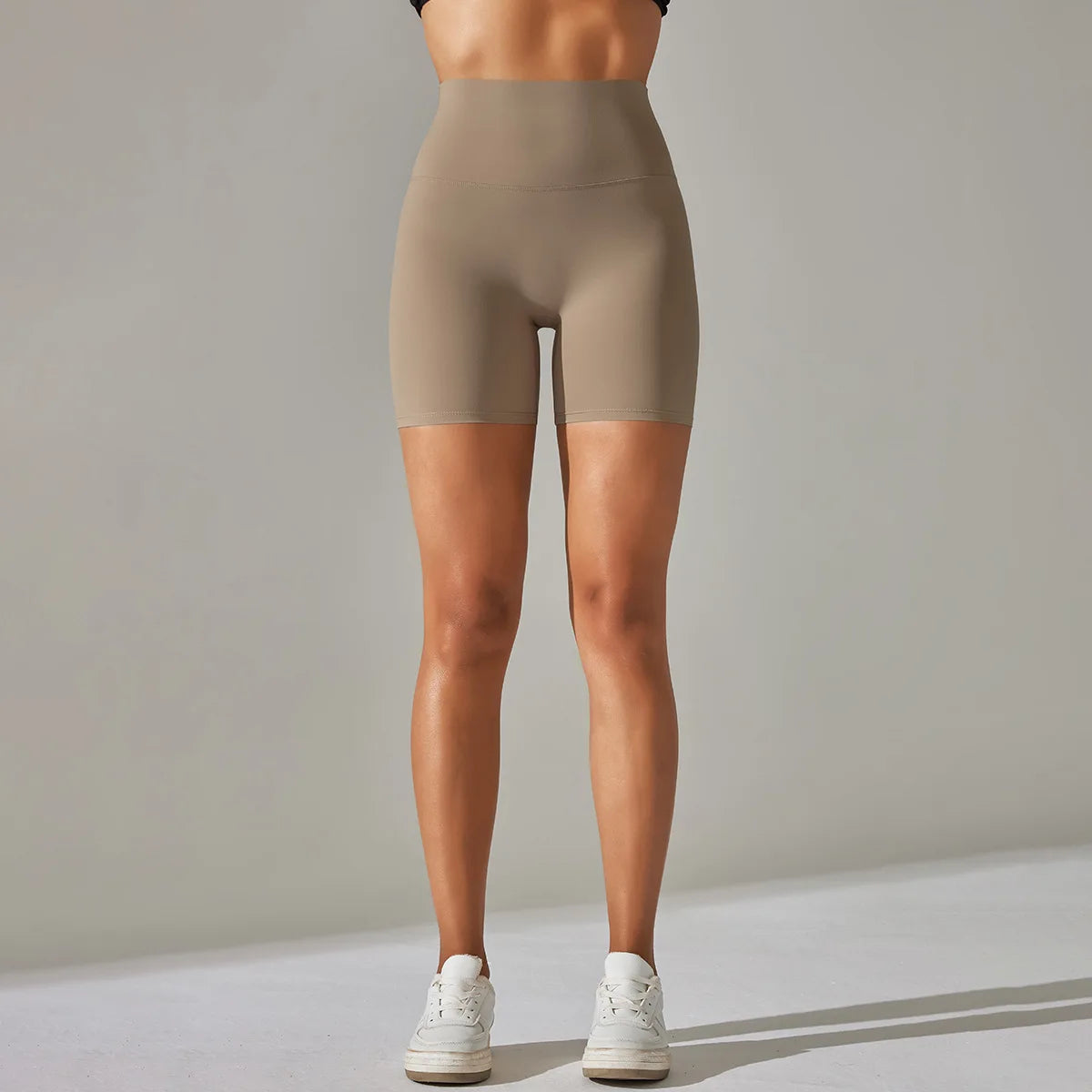High-Waist Yoga Shorts – Seamless Nylon-Spandex Activewear for Women - Willen