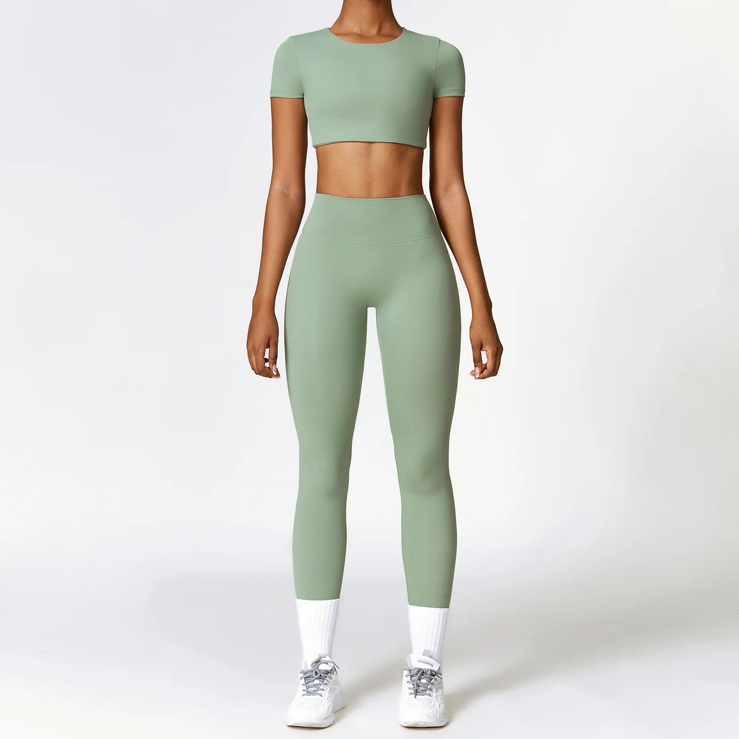 Seamless 2-Piece Yoga & Fitness Set – Nylon, Breathable - Willen