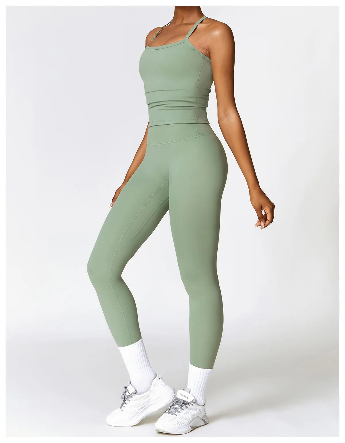 Seamless 2-Piece Yoga & Fitness Set – Nylon, Breathable - Willen