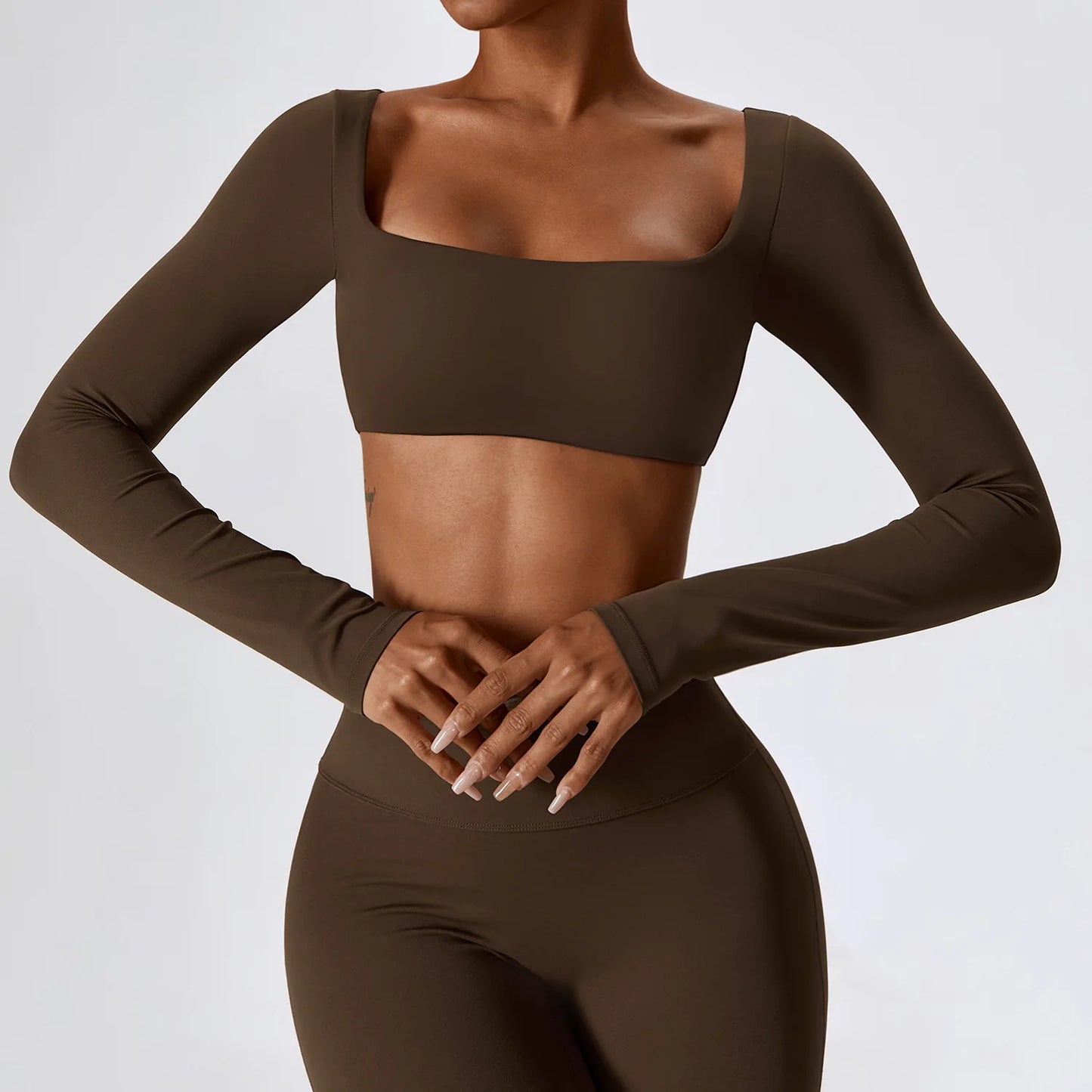 Seamless Active Crop Top – Long Sleeves & Flexible Fit for Training - Willen