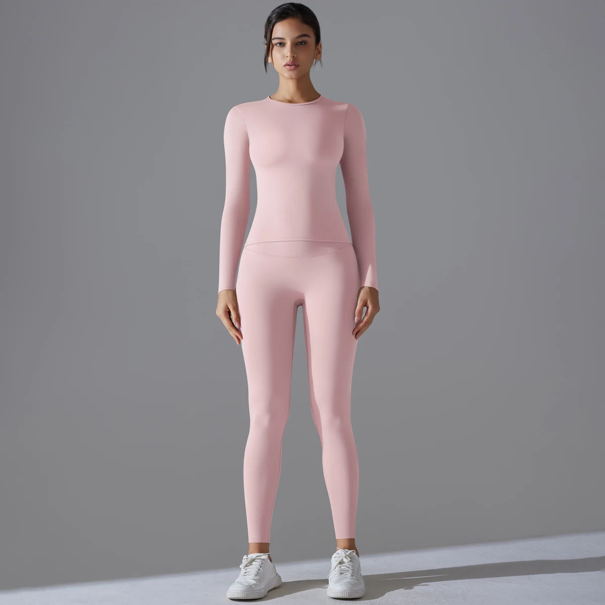 2-Piece Yoga & Fitness Set – Long-Sleeve Top & High-Waist Leggings - Willen