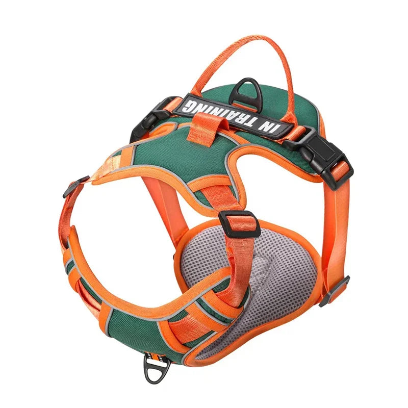 Reflective Adjustable Dog Harness – Breathable, Padded, with Custom Patch - Willen