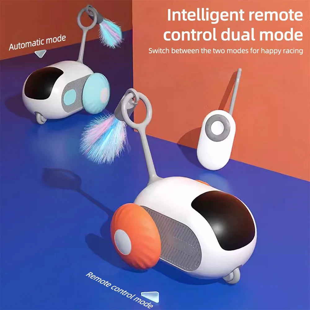 PawRacer Smart Chase Toy – Interactive Electronic Cat Toy with Remote & Obstacle Avoidance - Willen