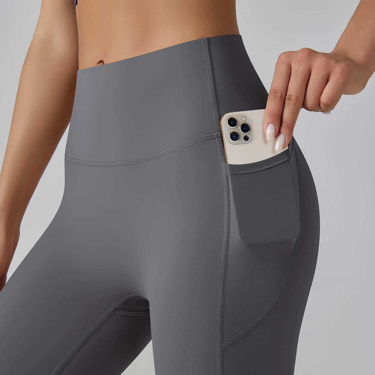 High-Waist Yoga Pants – Breathable Nylon-Spandex, Ankle-Length - Willen