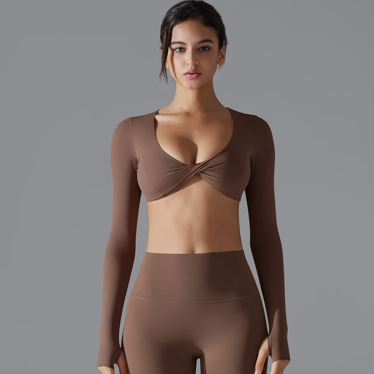 Long Sleeve Sports Bra – Quick-Dry, Breathable Fit for Yoga & Gym - Willen