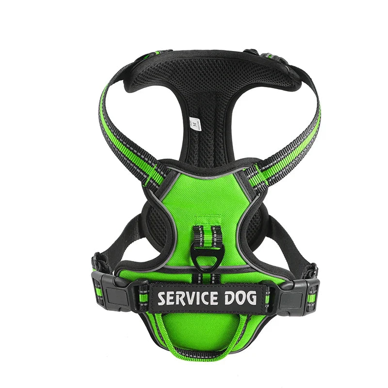 Reflective Adjustable Dog Harness – Breathable, Padded, with Custom Patch - Willen