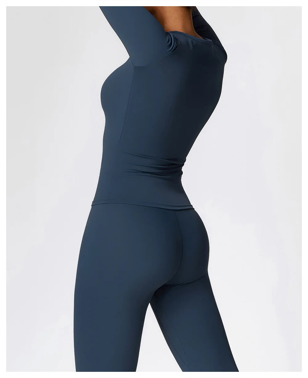 Seamless 2-Piece Yoga & Fitness Set – Nylon, Breathable - Willen