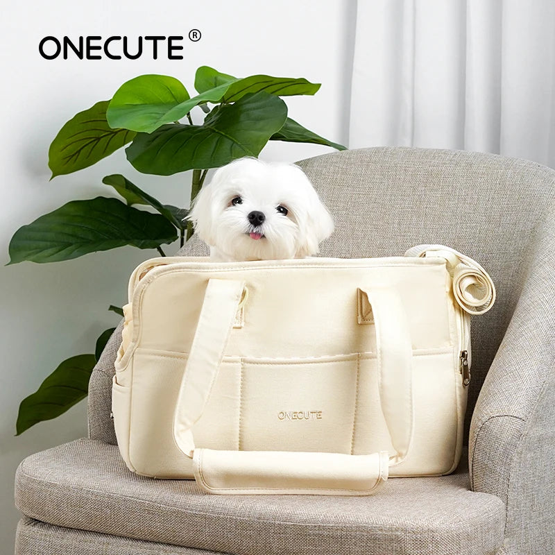 Travel Shoulder Bag for Small Pets – Cotton Sling with Support Base - Willen