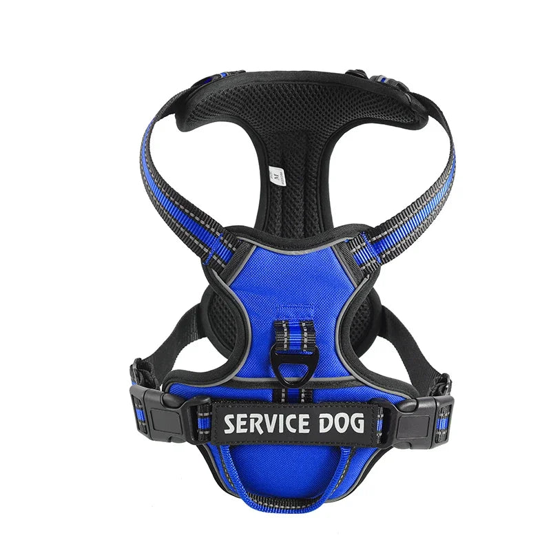 Reflective Adjustable Dog Harness – Breathable, Padded, with Custom Patch - Willen