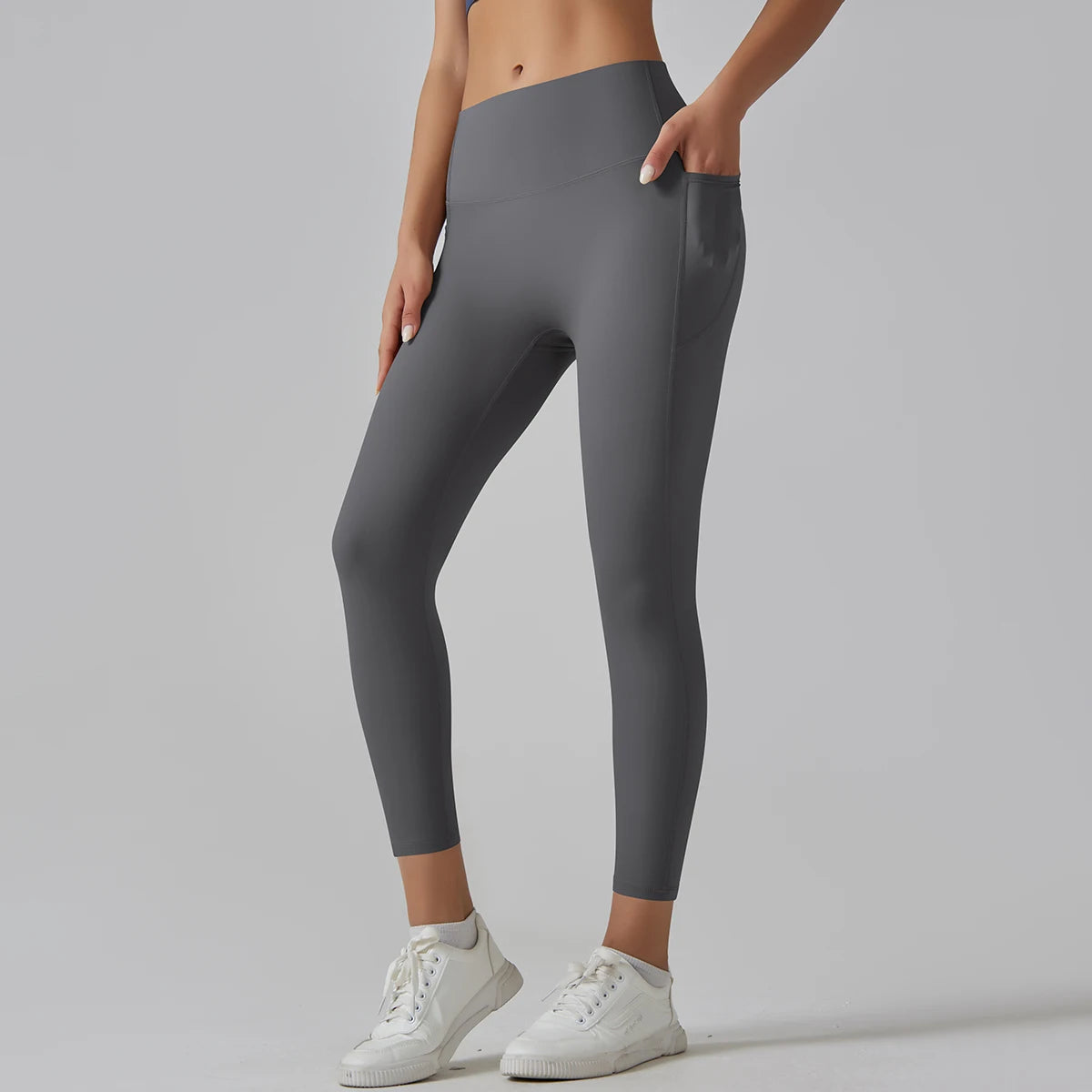 High-Waist Yoga Pants – Breathable Nylon-Spandex, Ankle-Length - Willen
