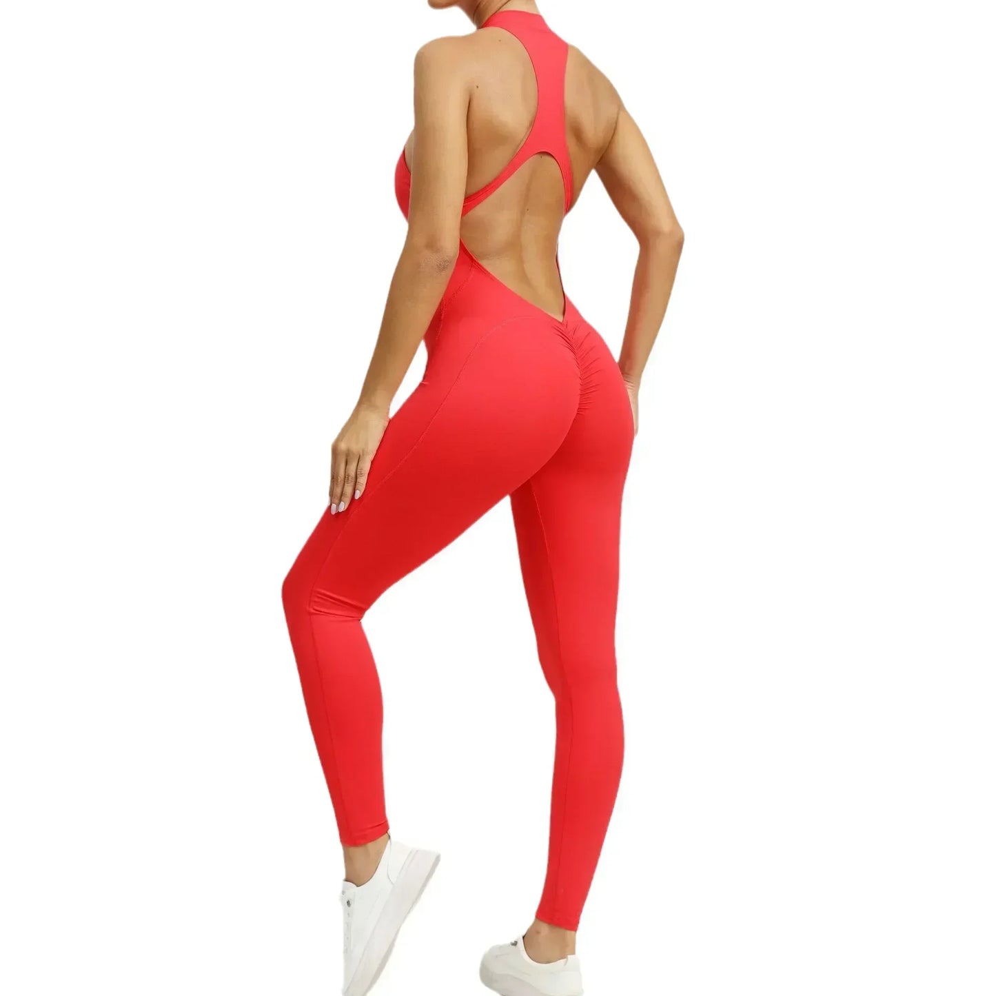 Seamless Zipper Yoga Jumpsuit – Breathable One-Piece Activewear for Women - Willen