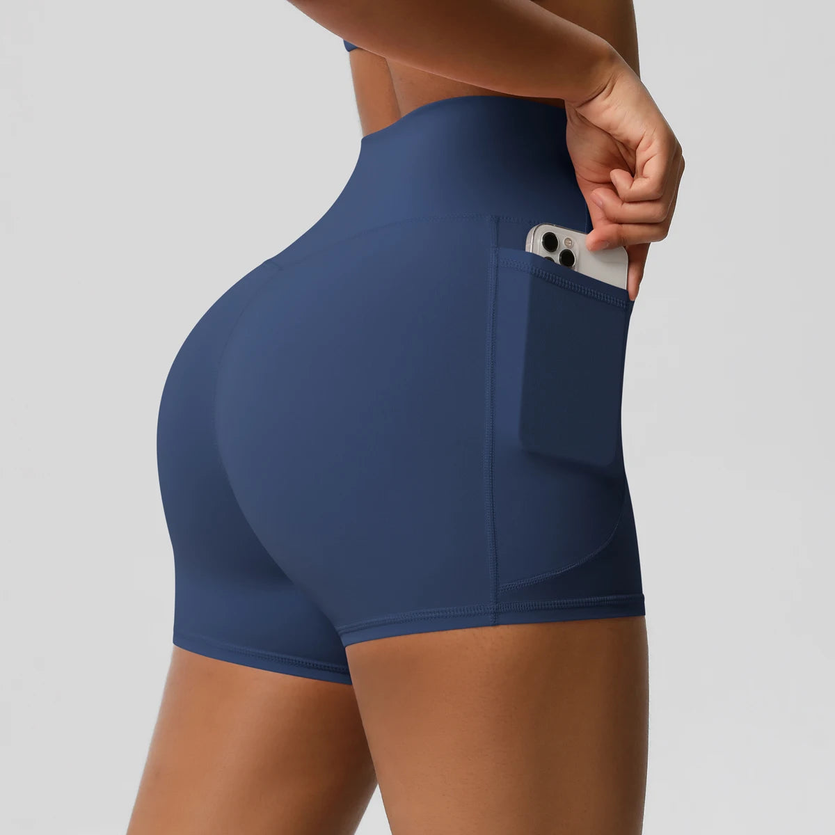 High-Waist Cycling & Gym Shorts – Quick-Dry Fabric with Pockets - Willen