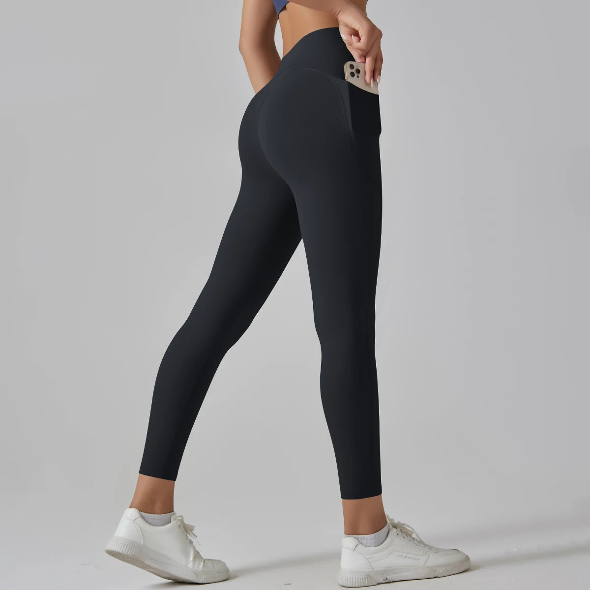 High-Waist Yoga Pants – Breathable Nylon-Spandex, Ankle-Length - Willen