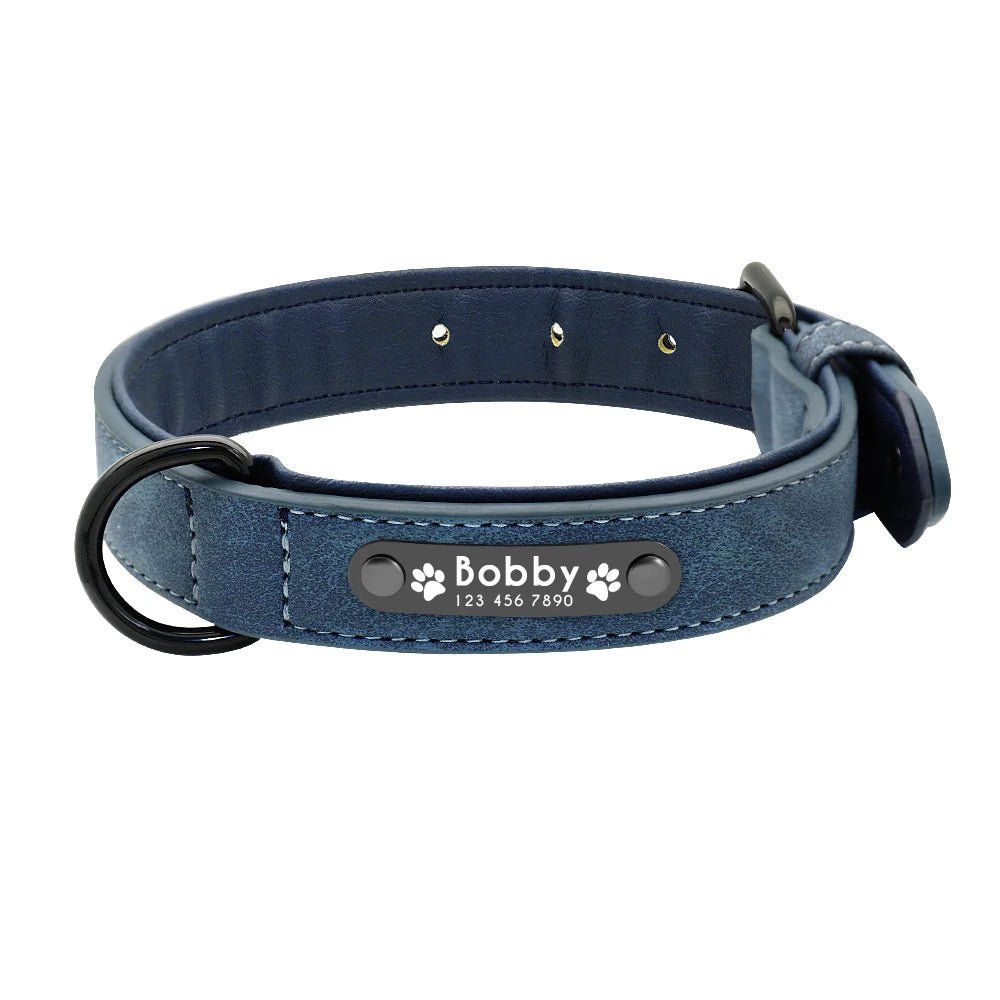 Willen BarkID™ — Engraved Leather Collar & Lead - Personalized Leather Dog Collar & Leash Set | Willen