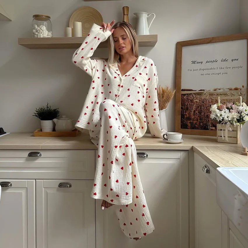 Willen LunaCotton™ — Long - Sleeve Pajama Set - Women's Pajama Set | Willen