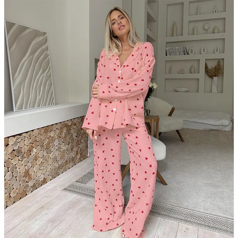 Willen LunaCotton™ — Long - Sleeve Pajama Set - Women's Pajama Set | Willen