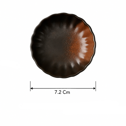 Small Ceramic Sauce Dish – Japanese-Inspired Glazed Bone China - Willen