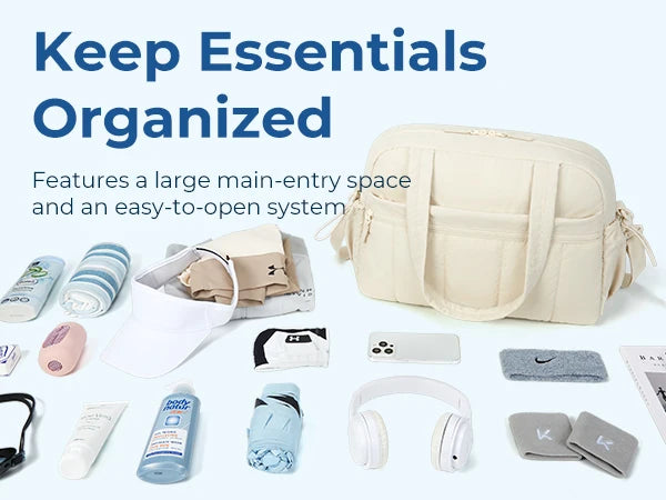 Water-Resistant Travel Shoulder Bag – Multi-Use Duffel with Trolley Sleeve - Willen