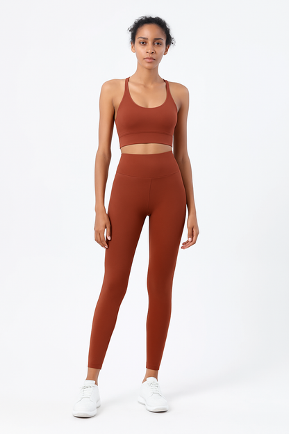 2-Piece Yoga & Fitness Set – High-Waist, Seamless Nylon - Willen
