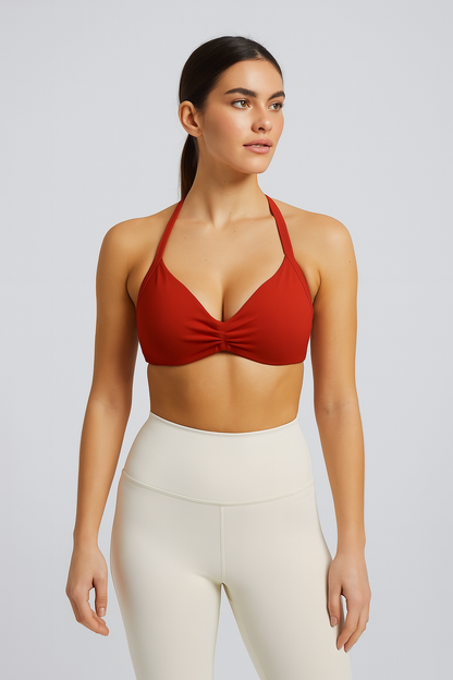 High-Support Strappy Sports Bra – Seamless, Breathable Fit - Willen