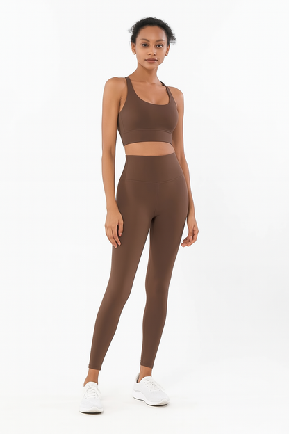 2-Piece Yoga & Fitness Set – High-Waist, Seamless Nylon - Willen