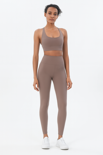 2-Piece Yoga & Fitness Set – High-Waist, Seamless Nylon - Willen