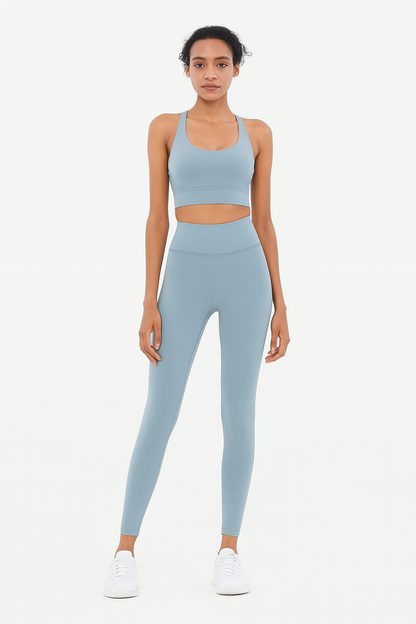 2-Piece Yoga & Fitness Set – High-Waist, Seamless Nylon - Willen