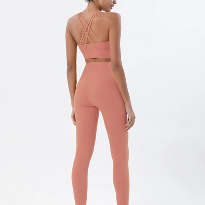 2-Piece Yoga & Fitness Set – High-Waist, Seamless Nylon - Willen