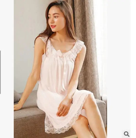 Cotton Blend Nightgown – Lightweight Sleeveless Sleepwear for Summer - Willen