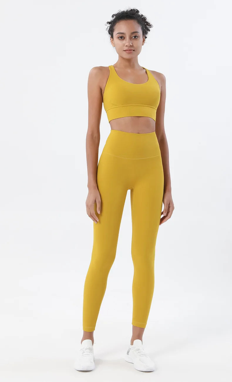 2-Piece Yoga & Fitness Set – High-Waist, Seamless Nylon - Willen