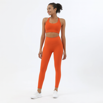 2-Piece Yoga & Fitness Set – High-Waist, Seamless Nylon - Willen