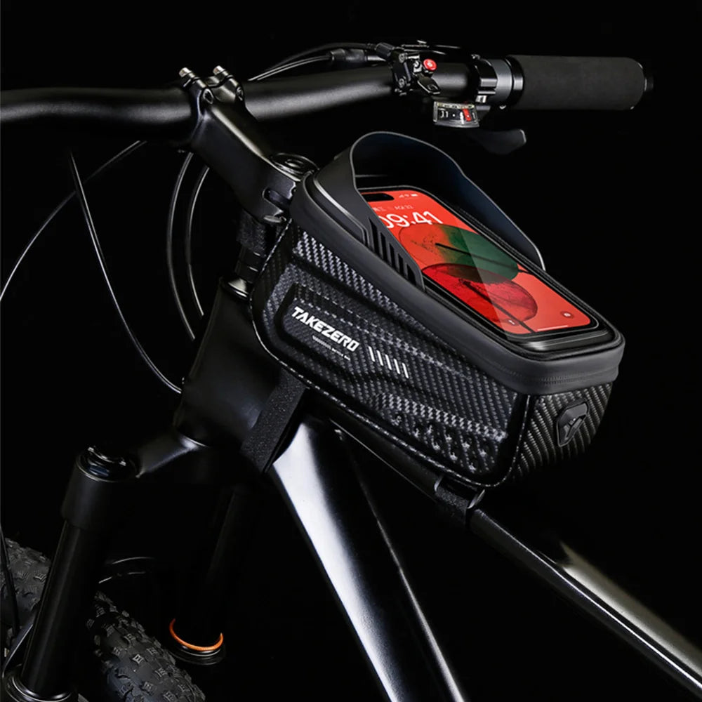 Waterproof Bike Top Tube Bag – Phone Holder & Storage Case - Willen