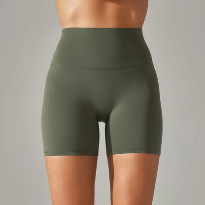 High-Waist Yoga Shorts – Seamless Nylon-Spandex Activewear for Women - Willen