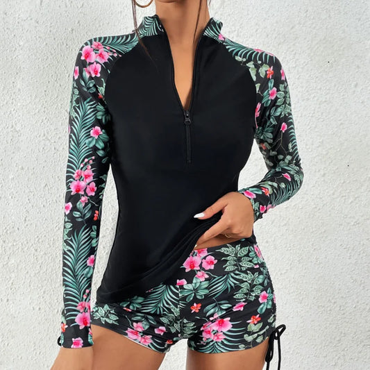 SurfEase Swim Set – Two-Piece Long Sleeve Swimsuit for Active Use - Willen