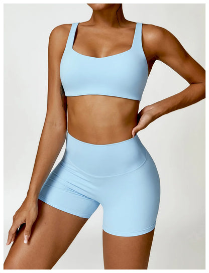 High-Waist Seamless Yoga Shorts – Breathable Stretch Fit for Active Comfort - Willen