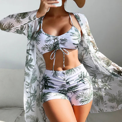 SunFlair 3-in-1 Swim Set – Tankini Top, Boyshorts & Skirt Cover-Up - Willen