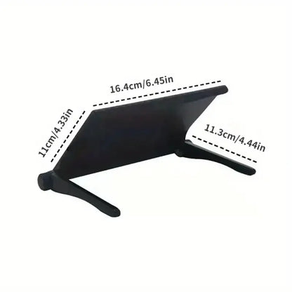 Screen-Top Clamp Shelf – Tool-Free Mount, Black ABS - Willen