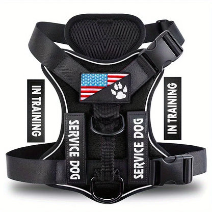 Reflective Training Vest for Dogs – Adjustable, Padded, with ID Patches - Willen