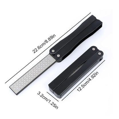 Dual-Sided Pocket Sharpening Stone – 400/600 Grit, Folding Case - Willen