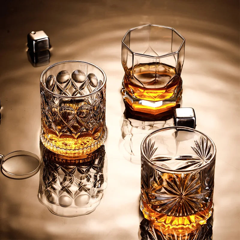 Classic Engraved Whiskey Tumbler – Clear Glass, 250ml - Willen